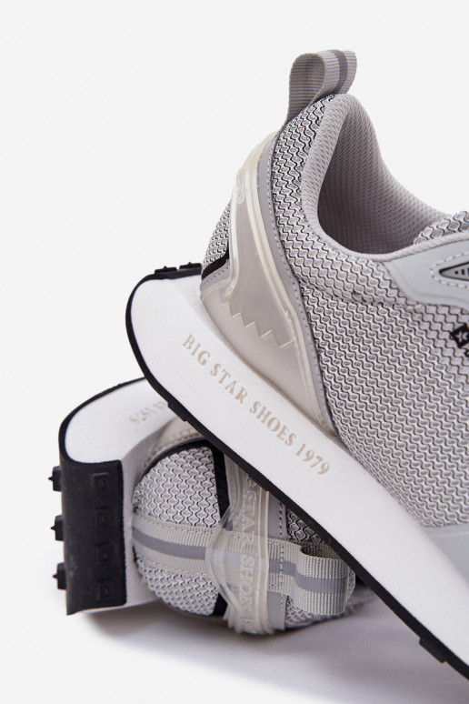 Sneakers tüüpi jalanõud meeste omad platvormiga Big Star RR174358 Hi-Poly System Halli värvi Sneakers tüüpi jalanõud meeste omad platvormiga Big Star RR174358 Hi-Poly System Halli värvi