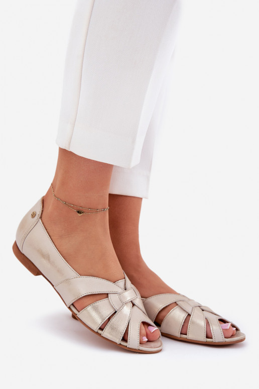 BaleriinadOdkrytymi Palcami Sellel onciejka 06908-25/001-1 Kuldset värvi Przecierany BaleriinadOdkrytymi Palcami Sellel onciejka 06908-25/001-1 Kuldset värvi Przecierany