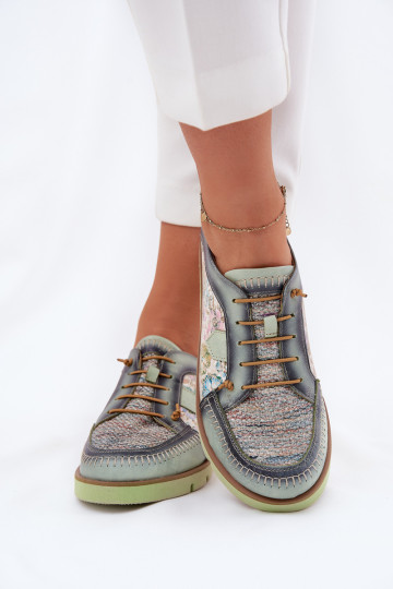 Pealhk jalatsid Pealiste omad Mustriline Sellel onciejka 06784-09 Rohelist värvi