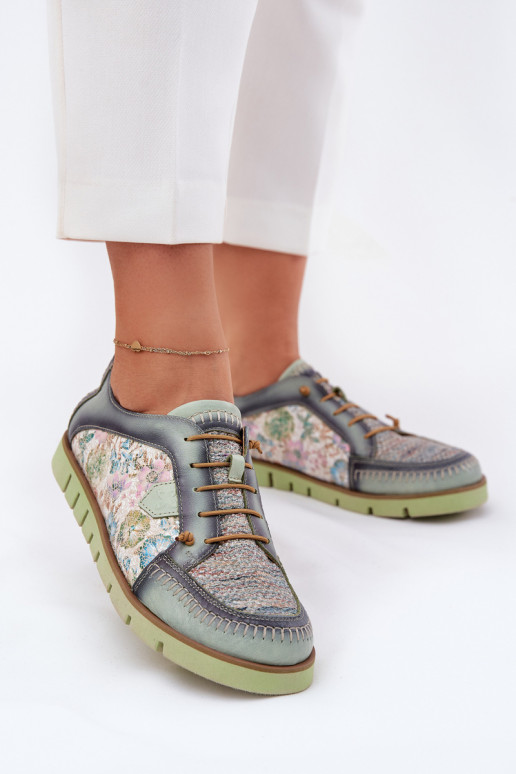 Pealhk jalatsid Pealiste omad Mustriline Sellel onciejka 06784-09 Rohelist värvi