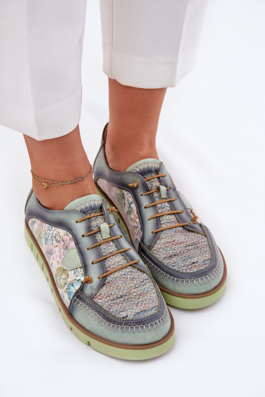 Pealhk jalatsid Pealiste omad Mustriline Sellel onciejka 06784-09 Rohelist värvi