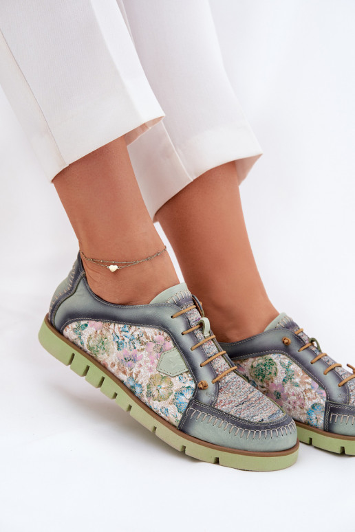 Pealhk jalatsid Pealiste omad Mustriline Sellel onciejka 06784-09 Rohelist värvi