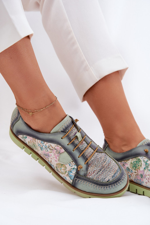 Pealhk jalatsid Pealiste omad Mustriline Sellel onciejka 06784-09 Rohelist värvi