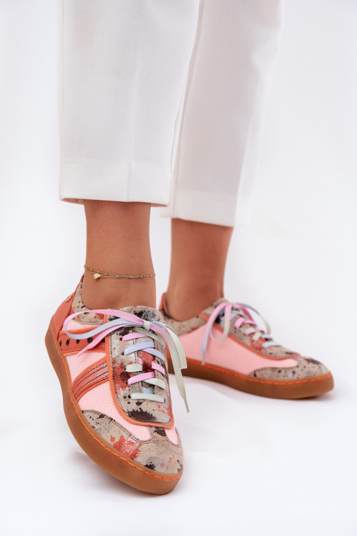 Pealhk Sneakers tüüpi jalanõud Pealiste omad Sellel onciejka 06840-18 oranži värvi