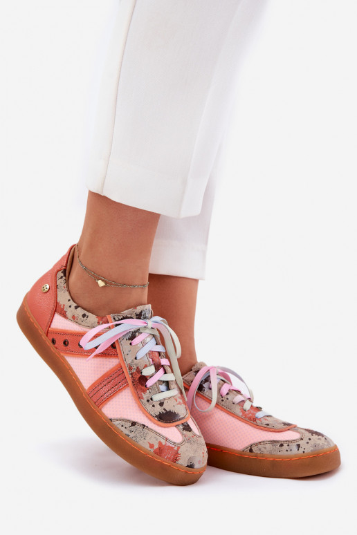 Pealhk Sneakers tüüpi jalanõud Pealiste omad Sellel onciejka 06840-18 oranži värvi