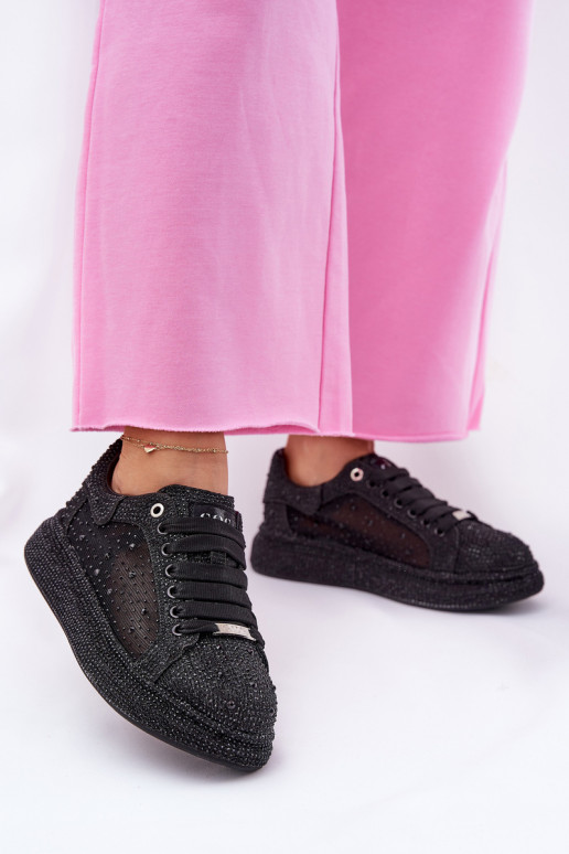 Kaunistustega Sneakers tüüpi jalanõud platvormiga GOE NN2N4021 msuud