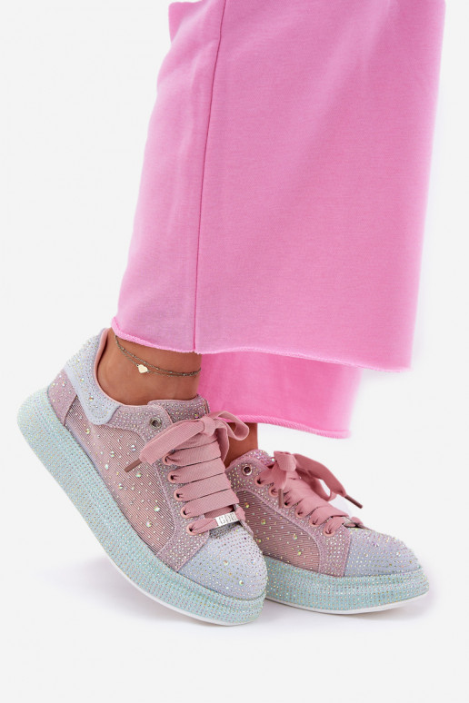 Kaunistustega Sneakers tüüpi jalanõud platvormiga GOE RR2N4009 Mitmevärvilised