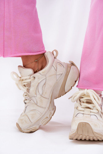 Pealhk Sneakers tüüpi jalanõud Pealiste omad GOE RR2N4037 beeži värvi 2