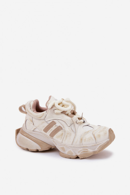 Pealhk Sneakers tüüpi jalanõud Pealiste omad GOE RR2N4037 beeži värvi Pealhk Sneakers tüüpi jalanõud Pealiste omad GOE RR2N4037 beeži värvi