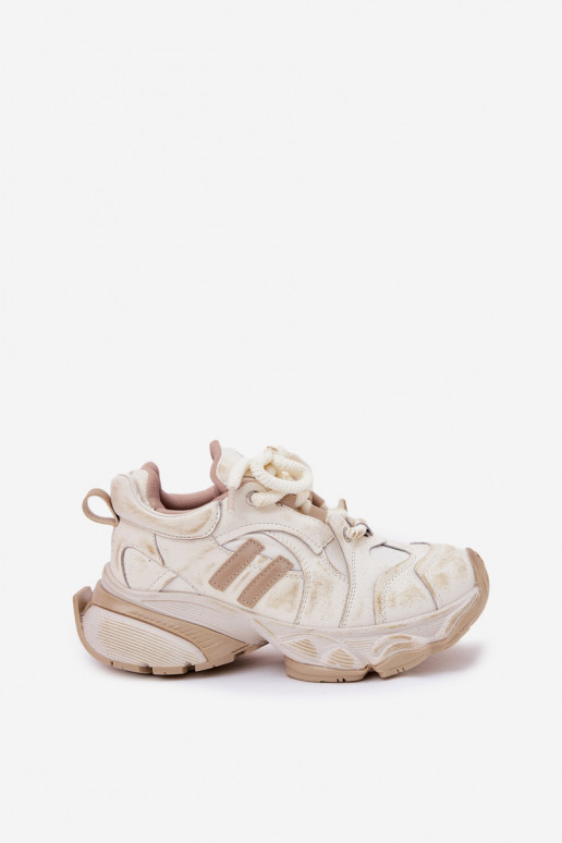 Pealhk Sneakers tüüpi jalanõud Pealiste omad GOE RR2N4037 beeži värvi Pealhk Sneakers tüüpi jalanõud Pealiste omad GOE RR2N4037 beeži värvi