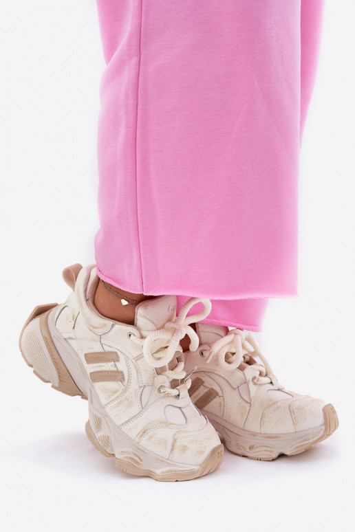 Pealhk Sneakers tüüpi jalanõud Pealiste omad GOE RR2N4037 beeži värvi Pealhk Sneakers tüüpi jalanõud Pealiste omad GOE RR2N4037 beeži värvi