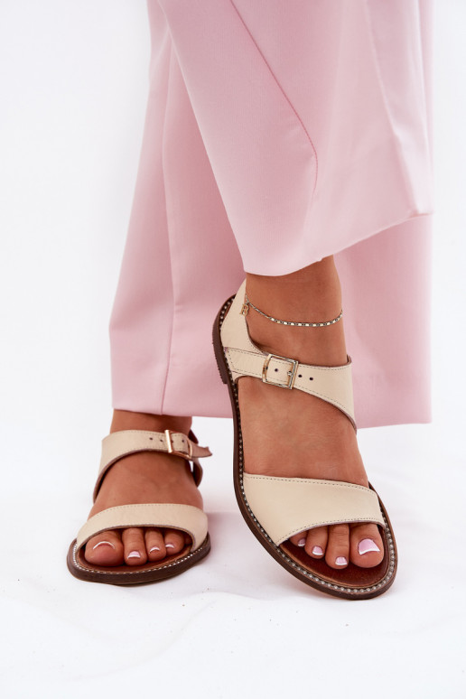 Pealhk Sellel ondalad sandaalid Zazoo 3014 beeži värvi Pealhk Sellel ondalad sandaalid Zazoo 3014 beeži värvi