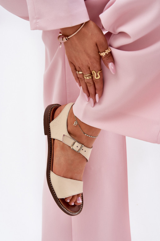 Pealhk Sellel ondalad sandaalid Zazoo 3014 beeži värvi Pealhk Sellel ondalad sandaalid Zazoo 3014 beeži värvi