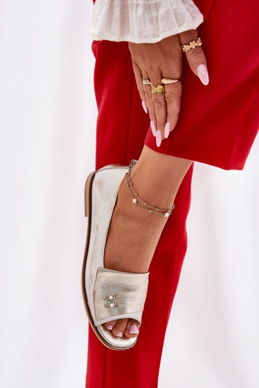 Pealhk Elegantsed BaleriinadOdkrytymi Palcami Zazoo 1865 Kuldset värvi Przecierany Pealhk Elegantsed BaleriinadOdkrytymi Palcami Zazoo 1865 Kuldset värvi Przecierany