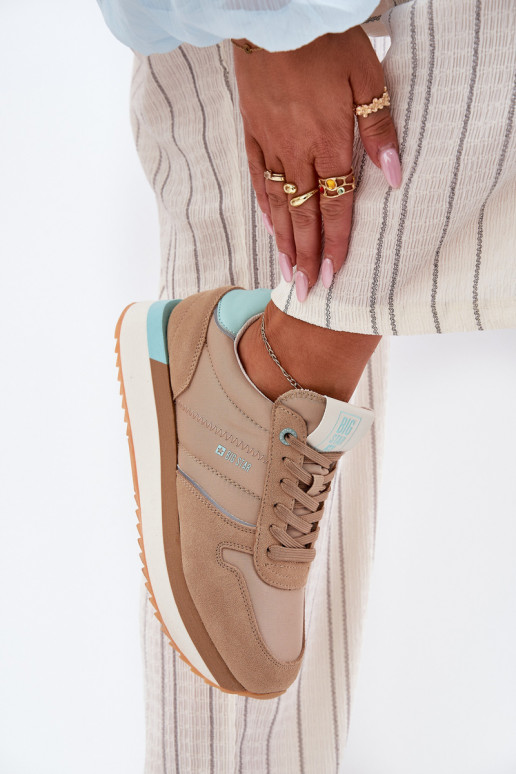 seemisnakhsed Sneakers tüüpi jalanõud Pealiste omad Big Star RR274A048 HI-POLY SYSTEM beeži värvi