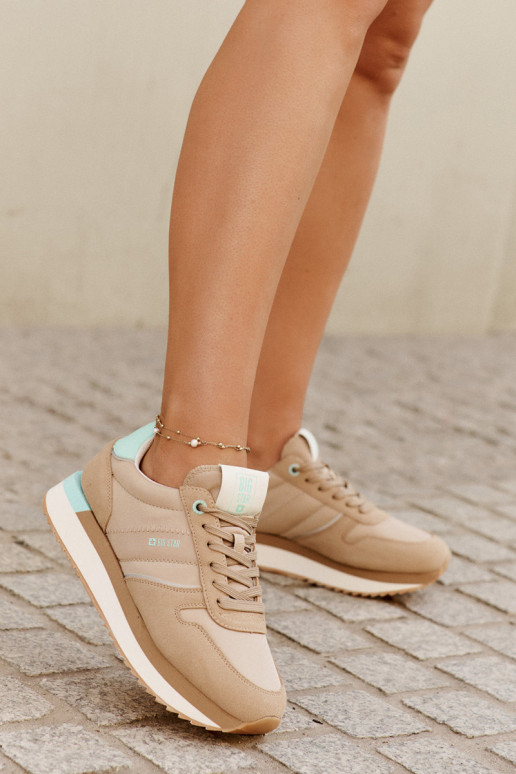 seemisnakhsed Sneakers tüüpi jalanõud Pealiste omad Big Star RR274A048 HI-POLY SYSTEM beeži värvi