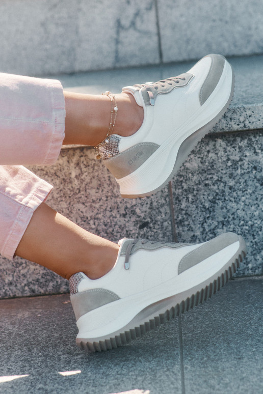 seemisnakhsed Sneakers tüüpi jalanõud Pealiste omad platvormiga Big Star RR274A344 HI-POLY SYSTEM beeži värvi