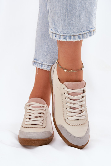 Pealhk Sneakers tüüpi jalanõud Pealiste omad Zazoo N1220 beeži värvi 2