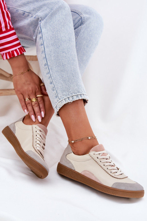 Pealhk Sneakers tüüpi jalanõud Pealiste omad Zazoo N1220 beeži värvi