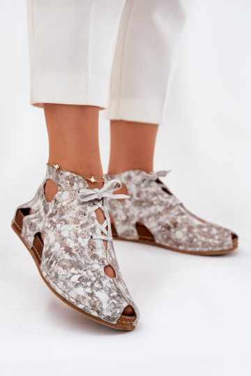 Mustriline Pealhk Pealiste poolsaapad Sellel onciejka 03426-46 Valget-beeži värvi