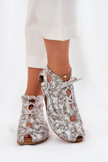 Mustriline Pealhk Pealiste poolsaapad Sellel onciejka 03426-46 Valget-beeži värvi 2