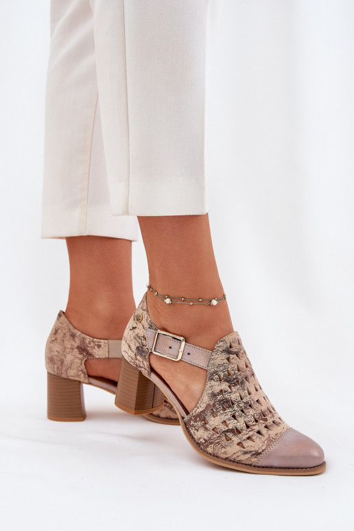 Pealiste omad Pealhk Saapad Sellel onciejka 04962-43 beeži värvi-Kuldset värvi