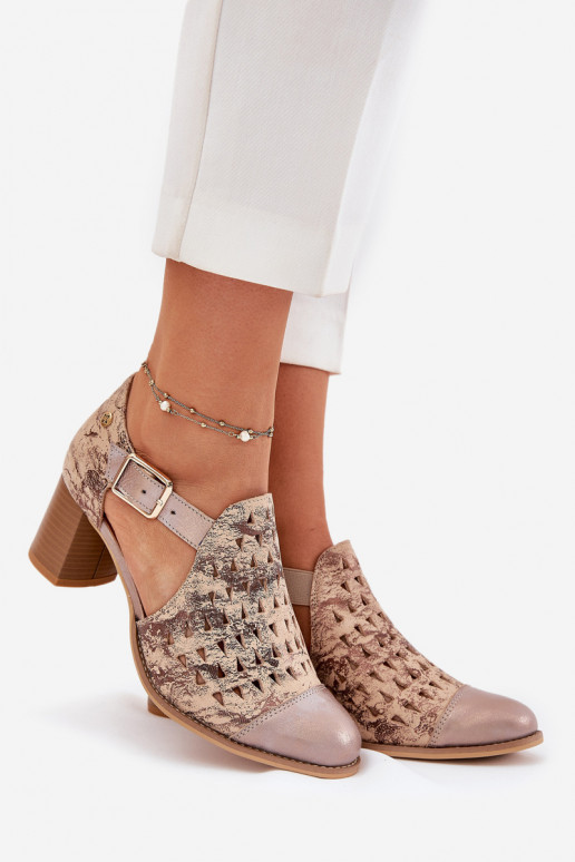 Pealiste omad Pealhk Saapad Sellel onciejka 04962-43 beeži värvi-Kuldset värvi