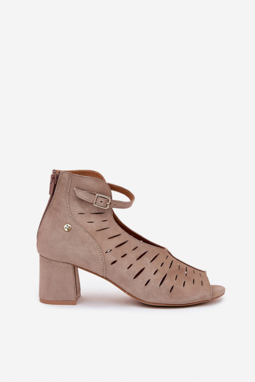 seemisnakhsed Pealiste poolsaapad Sellel onciejka 06893-10 beeži värvi