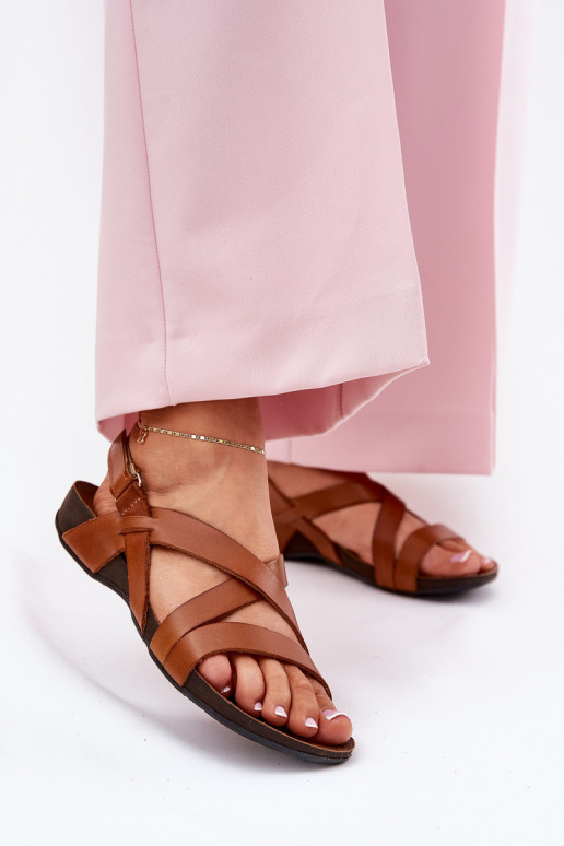 sileda tallaga Pealistesandaalid Pealiste omad Zazoo 40032 pruunid värvi