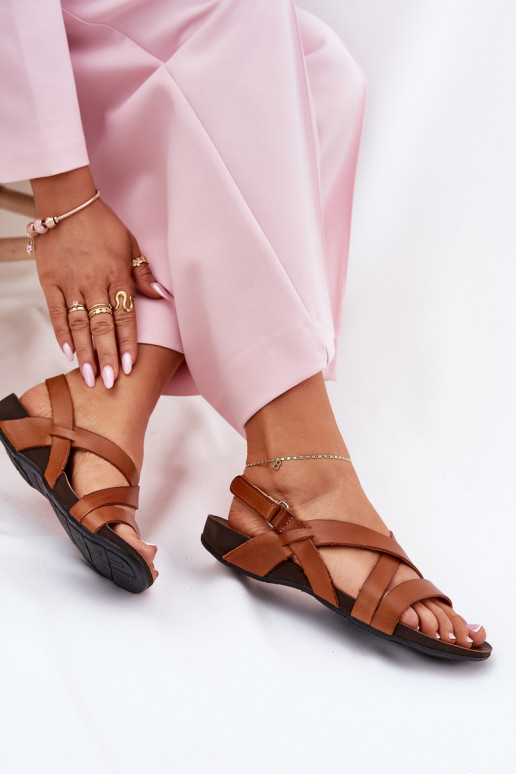 sileda tallaga Pealistesandaalid Pealiste omad Zazoo 40032 pruunid värvi