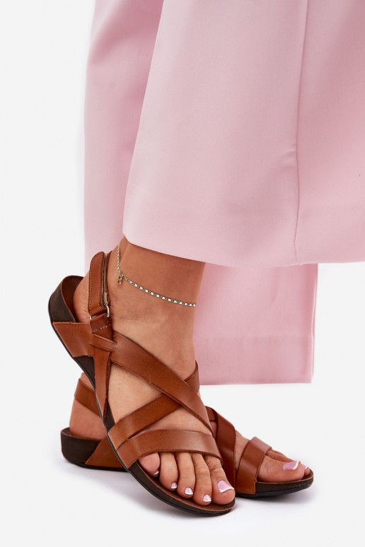 sileda tallaga Pealistesandaalid Pealiste omad Zazoo 40032 pruunid värvi