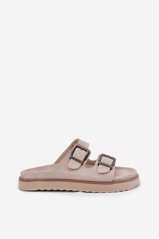 naiste seemisnahksed sussid neetide ja pandlaga D.Franklin DFSH405001 beeži värvi naiste seemisnahksed sussid neetide ja pandlaga D.Franklin DFSH405001 beeži värvi