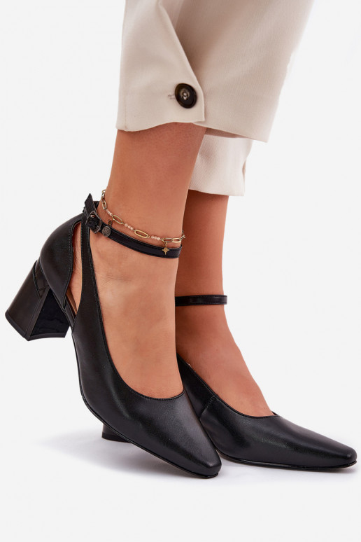 Pealhk Kingad kõrge jämeda kontsaga Sellel onciejka K6816-01 msuud