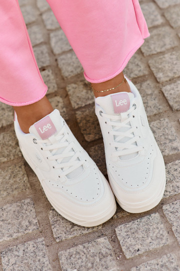 Sneakers tüüpi jalanõud Pealiste omad platvormiga LEE EMMA INOMEN LOIN 50251014.00L valget värvi