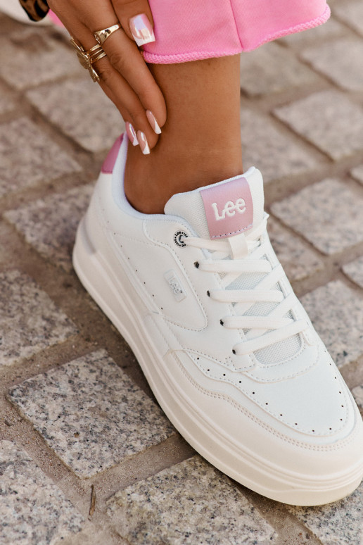 Sneakers tüüpi jalanõud Pealiste omad platvormiga LEE EMMA INOMEN LOIN 50251014.00L valget värvi Sneakers tüüpi jalanõud Pealiste omad platvormiga LEE EMMA INOMEN LOIN 50251014.00L valget värvi