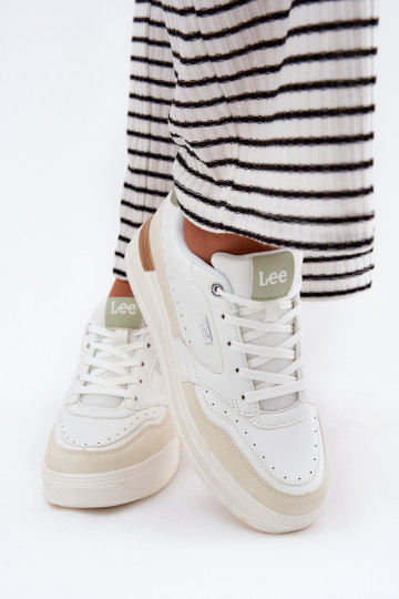 Sneakers tüüpi jalanõud Pealiste omad platvormiga LEE EMMA INOMEN LOIN 50251014.04L beeži värvi 2