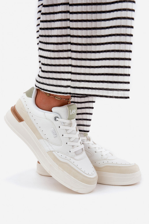 Sneakers tüüpi jalanõud Pealiste omad platvormiga LEE EMMA INOMEN LOIN 50251014.04L beeži värvi