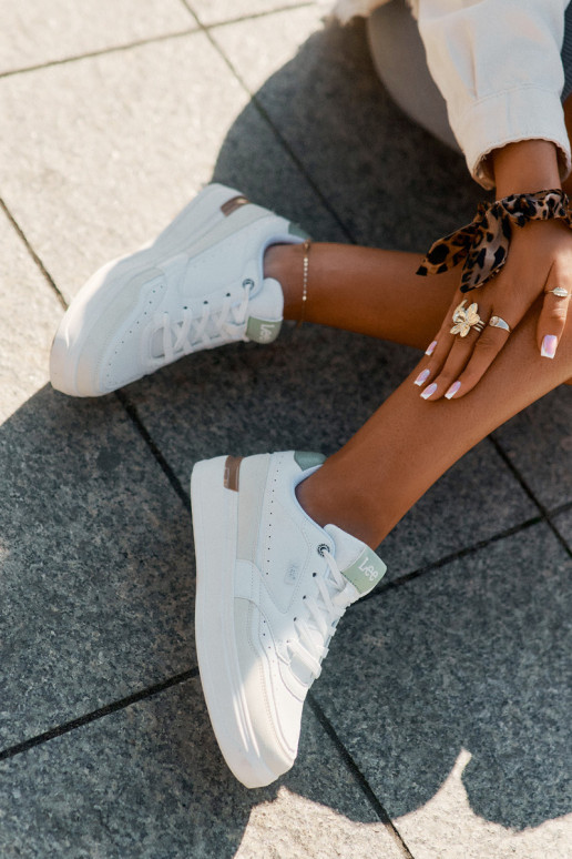 Sneakers tüüpi jalanõud Pealiste omad platvormiga LEE EMMA INOMEN LOIN 50251014.04L beeži värvi