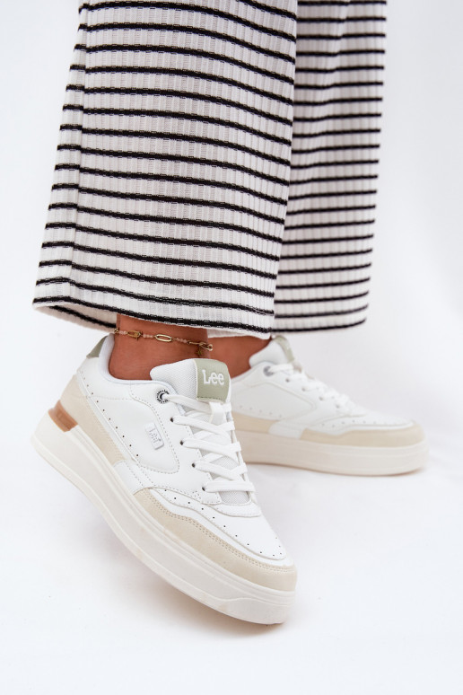Sneakers tüüpi jalanõud Pealiste omad platvormiga LEE EMMA INOMEN LOIN 50251014.04L beeži värvi