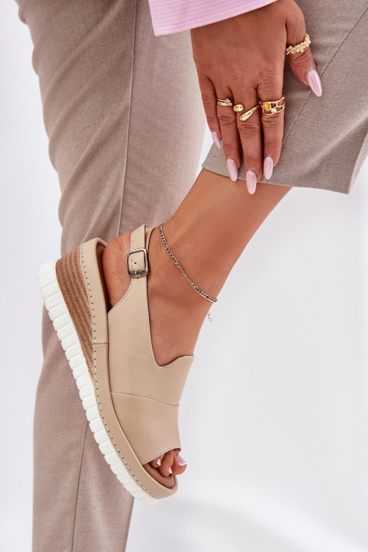 Pealistesandaalid Pealhk Kiilu peal Artiker 56C0919 beeži värvi Pealistesandaalid Pealhk Kiilu peal Artiker 56C0919 beeži värvi