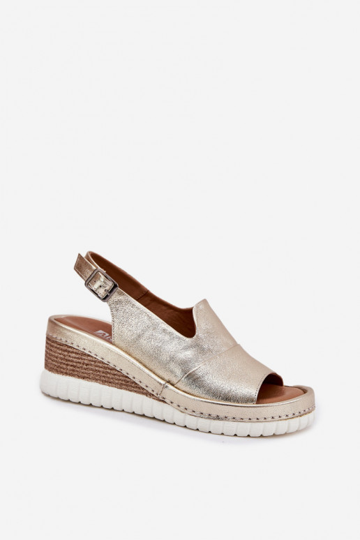 Pealistesandaalid Pealhk Kiilu peal Artiker 56C0920 Kuldset värvi Pealistesandaalid Pealhk Kiilu peal Artiker 56C0920 Kuldset värvi