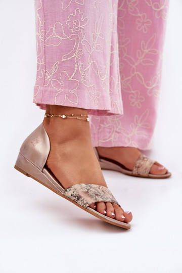 Pealistesandaalid Sellel onciejka 01971-71 Kuldset värvi