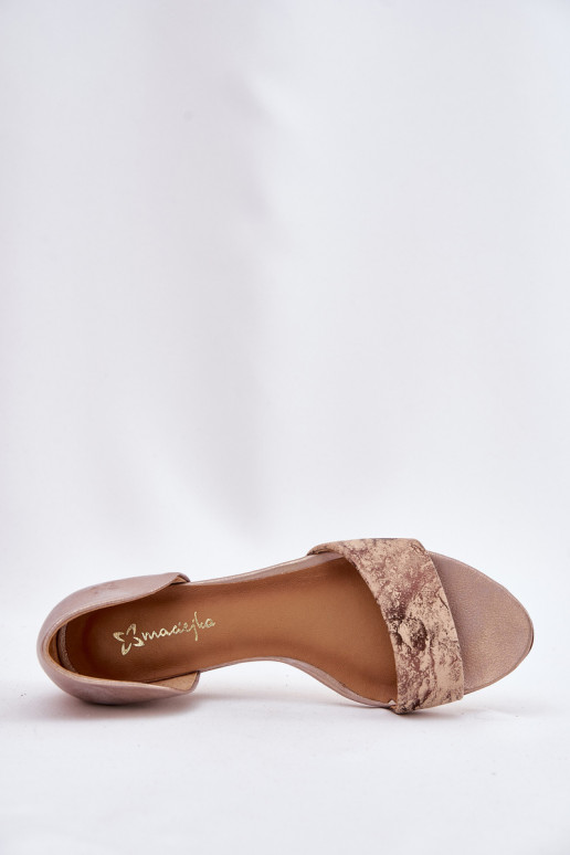 Pealistesandaalid Sellel onciejka 01971-71 Kuldset värvi Pealistesandaalid Sellel onciejka 01971-71 Kuldset värvi