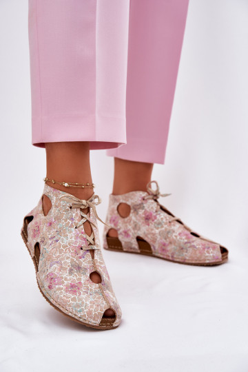 Mustriline Pealhk Pealiste poolsaapad Sellel onciejka 03426-48 beeži värvi