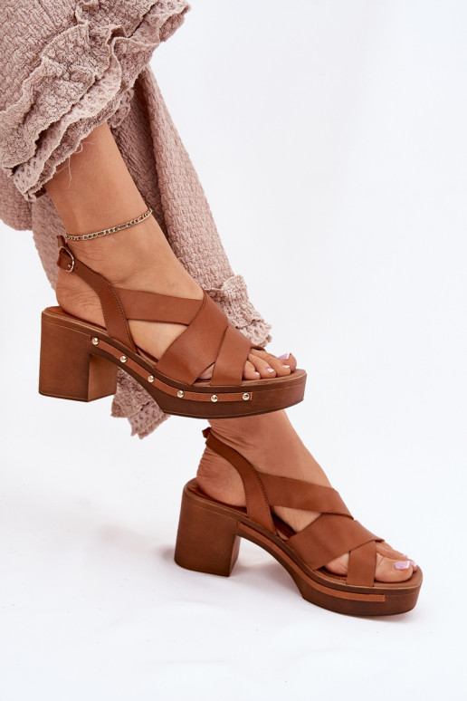 Pealistesandaalid Zazoo 1081 pruunid värvi Pealistesandaalid Zazoo 1081 pruunid värvi
