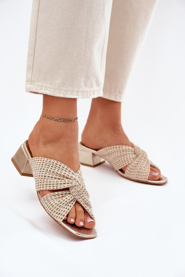 naiste plätud Klockis Sellel onciejka 06955-25 beeži värvi-Kuldset värvi