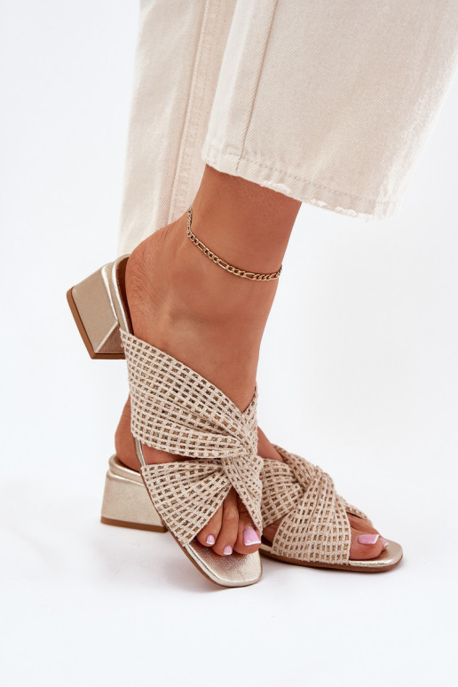 naiste plätud Klockis Sellel onciejka 06955-25 beeži värvi-Kuldset värvi