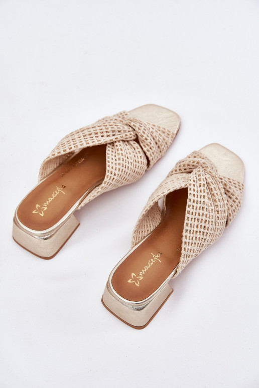 naiste plätud Klockis Sellel onciejka 06955-25 beeži värvi-Kuldset värvi