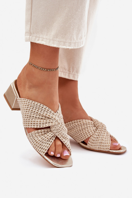 naiste plätud Klockis Sellel onciejka 06955-25 beeži värvi-Kuldset värvi