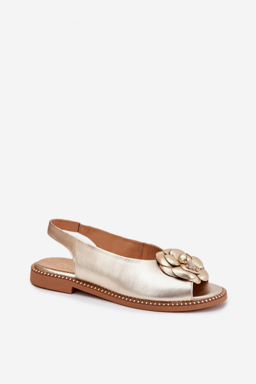 Pealhk Sellel ondalad sandaalid kaunistustega CheBello 4642 Kuldset värvi Pealhk Sellel ondalad sandaalid kaunistustega CheBello 4642 Kuldset värvi